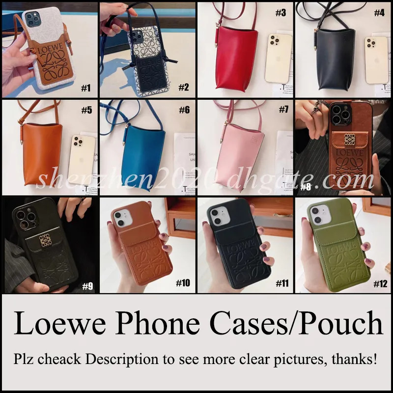 Loe-we Brand DUPE Fashion Classic Phone Case Back Cover Case Pouch with Strap for iPhone | DHGate