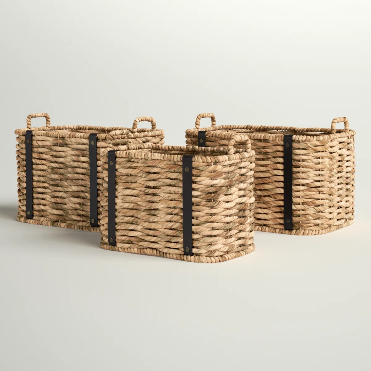 Sand & Stable™ Wicker Decorative Basket (Set of 3) | Wayfair North America