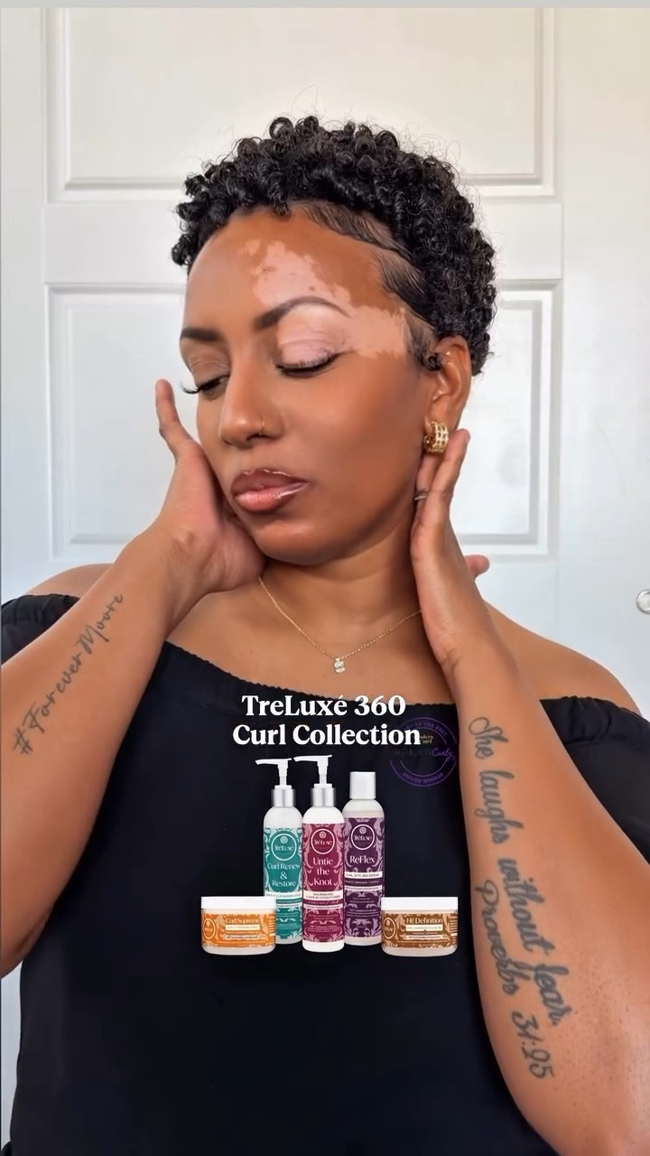 Saturday Wash day + @discovertreluxe 360 Curl Collection = soft, defined, & long-lasting curls! 🧡

Grab the collection @wholefoods for 25% OFF! 

#treluxe #wholefoods #curlyhairroutine #washdayroutine #naturalhaircare
