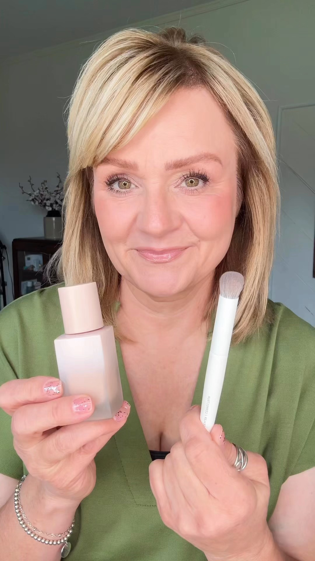 Covering blemishes with foundation 

#LTKOver40 #LTKBeauty