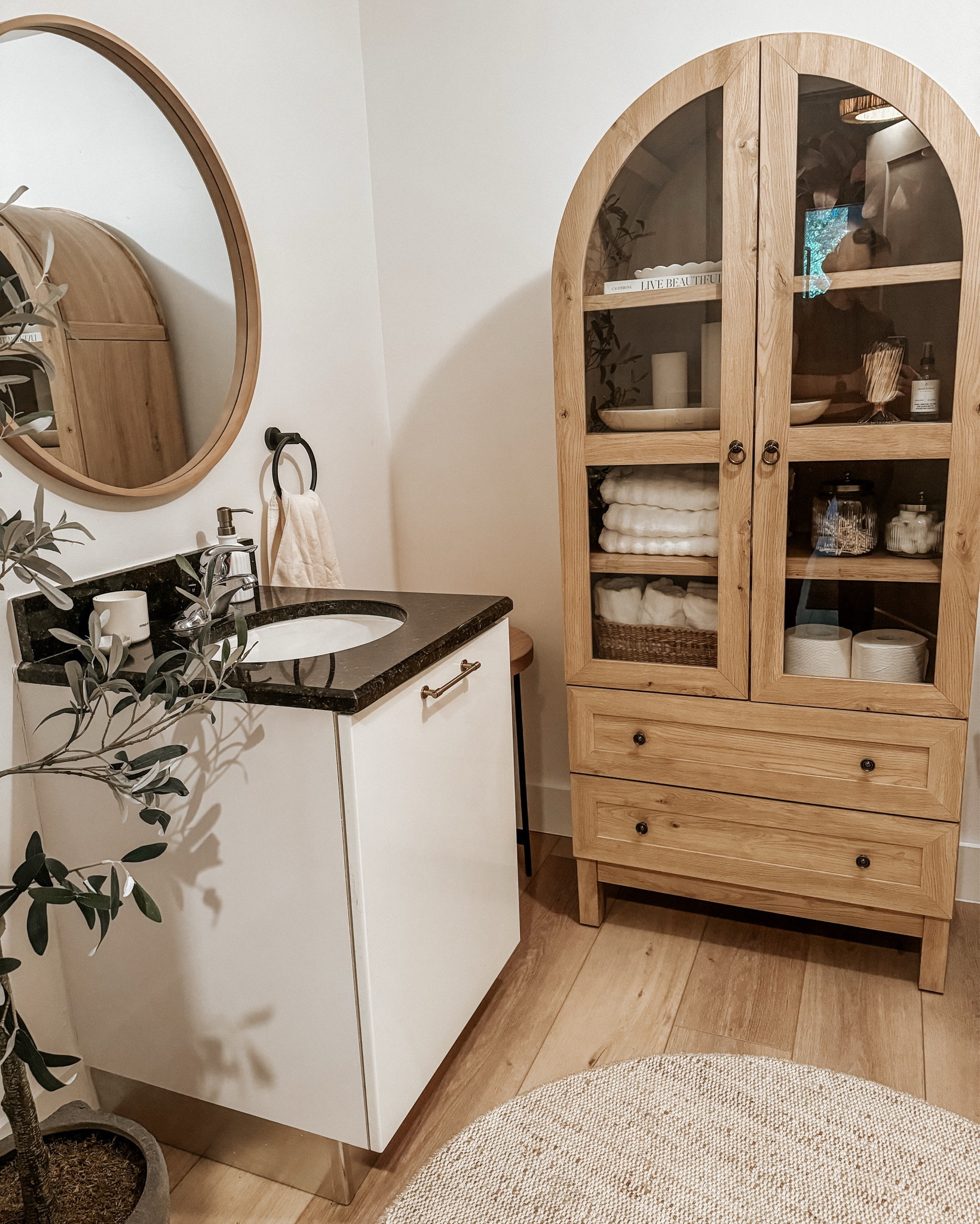 Beautiful and affordable Amazon arch cabinet back in stock and on sale! 

#LTKHome #LTKSaleAlert #LTKCyberWeek