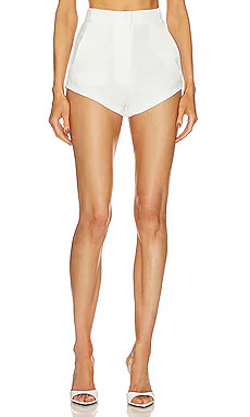 Amanda Uprichard X Revolve Kelso Shorts in Ivory from Revolve.com | Revolve Clothing (Global)