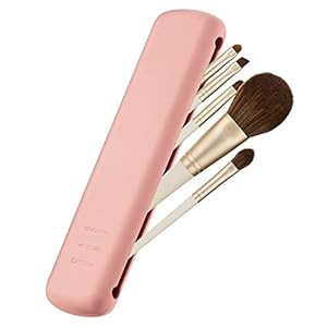 Travel Essentials Makeup Brush Holder, Portable Make Up Organizer, Silicone Cosmetic Bag, Soft an... | Amazon (US)