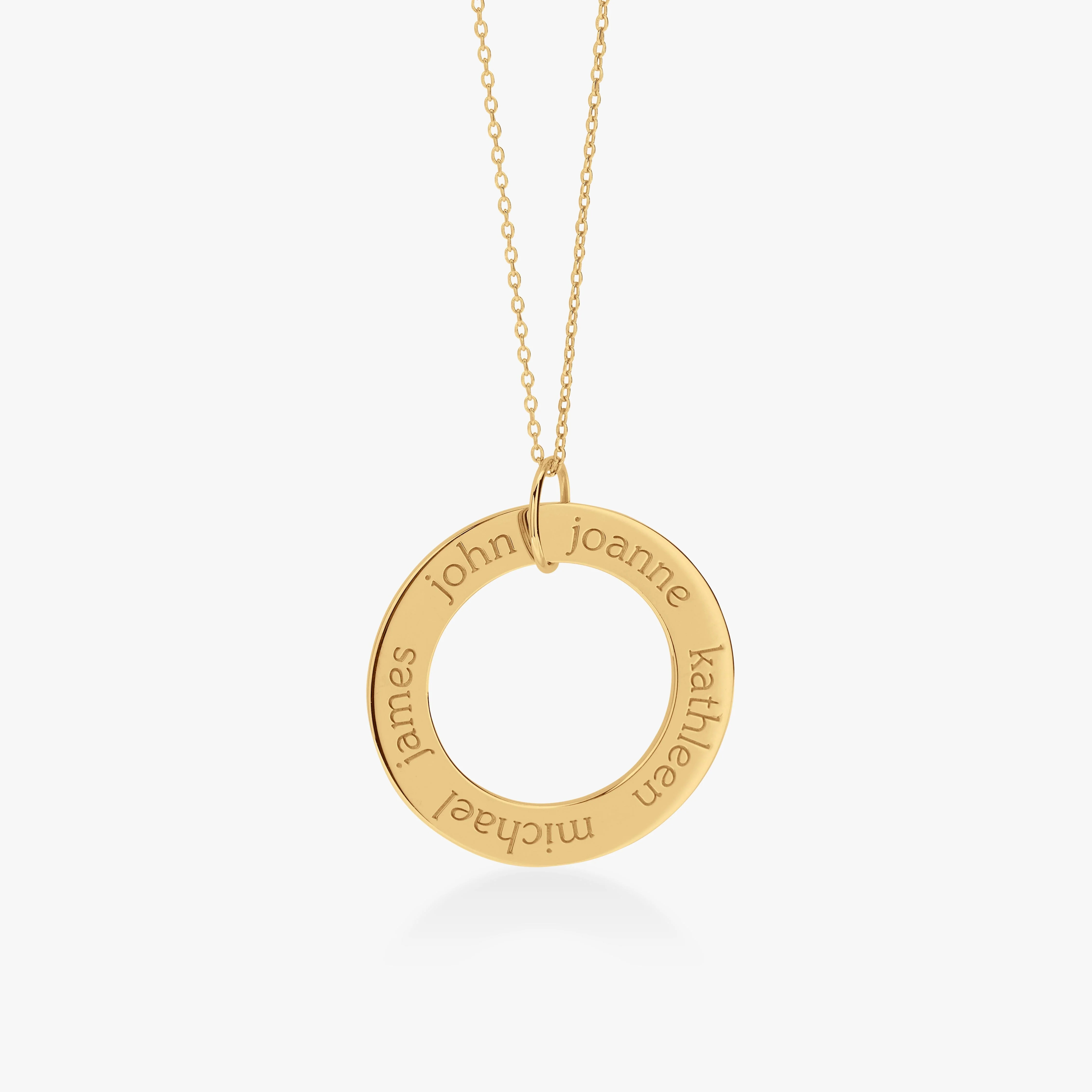 Circle Pendant Necklace | Tiny Tags (US)