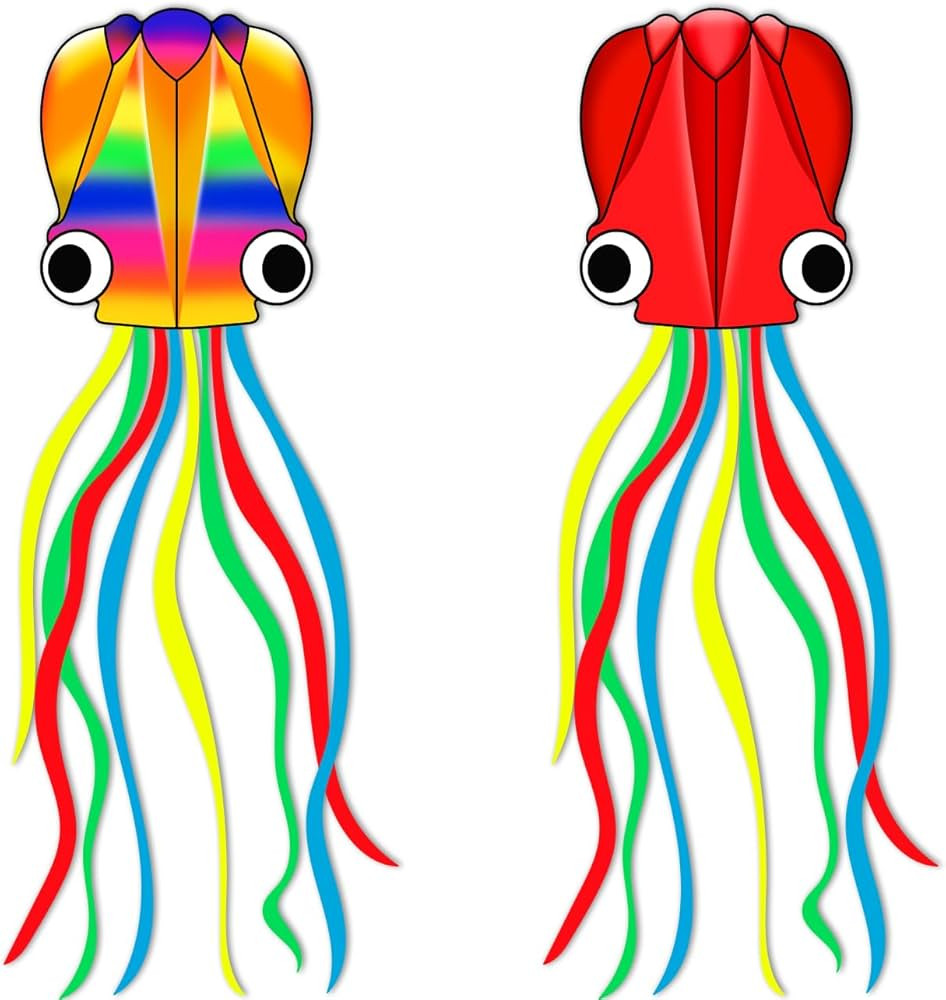 Large Octopus Kites for Kids & Adults,Big Kite for Beginners, Kites for Kids Ages 4-8,Outdoors Ac... | Amazon (US)
