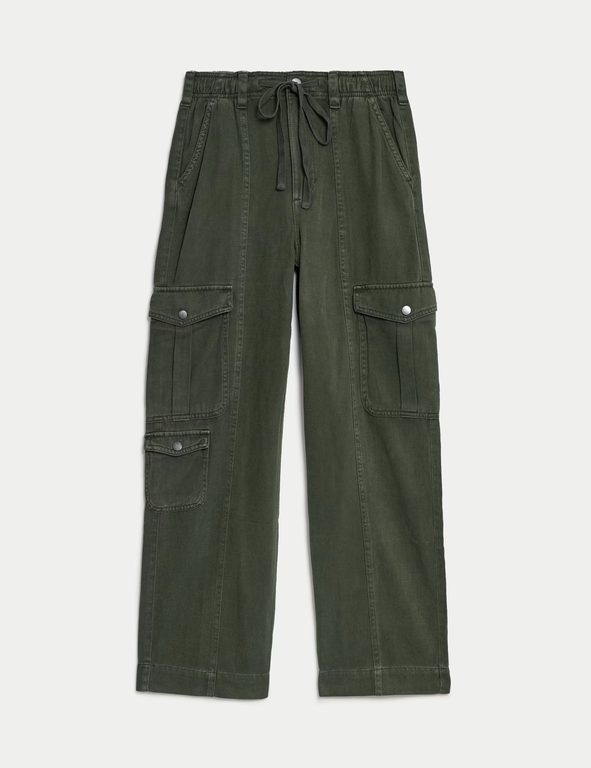 Twill Cargo Drawstring Trousers | Marks & Spencer (UK)