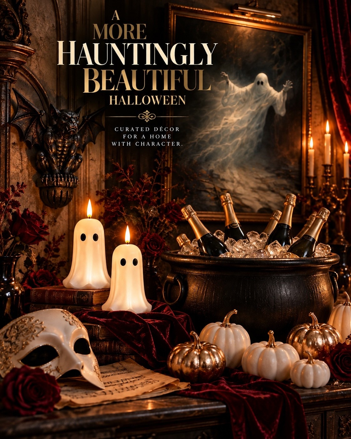 Halloween can be spooky without sacrificing the aesthetic.

Think flickering ghost candles, deep velvet, antique-inspired accents, sculptural pumpkins, gothic details, and just enough drama to make the whole house feel enchanted. The secret is choosing pieces that feel collected and beautiful first, Halloween second.

Because spooky season deserves more than plastic décor—it deserves a little atmosphere.

A more hauntingly beautiful Halloween starts at home.

#AmazonFinds #AmazonHome #HalloweenDecor #HalloweenFinds #SpookySeason #GothicDecor #MoodyInteriors #DarkAcademia #FallDecor #HalloweenHome #OldWorldStyle #CollectedHome #SeasonalDecor #AffordableLuxury #CallsignDesign
