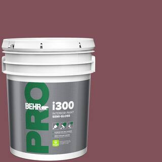5 gal. #HDC-CL-02 Fine Burgundy Semi-Gloss Interior Paint | The Home Depot