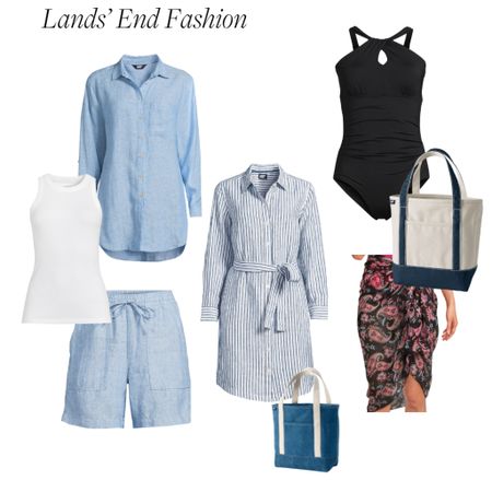 Lands’ End Swimwear, linen shirtdress, and linen shorts and matching top are perfect for a warm weather getaway.
#MyLandsEnd

#LTKSeasonal #LTKtravel #LTKover40