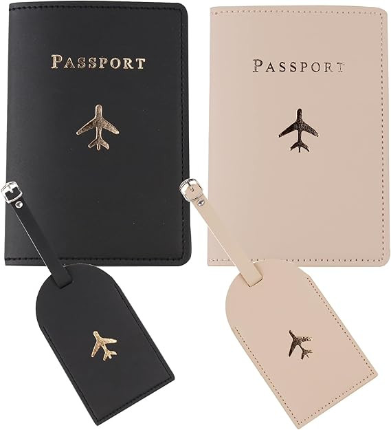 Passport Wallets Travel Holder Set, Honeymoon travel Luggage Tags Passport Cover,Slim Passport Ca... | Amazon (US)