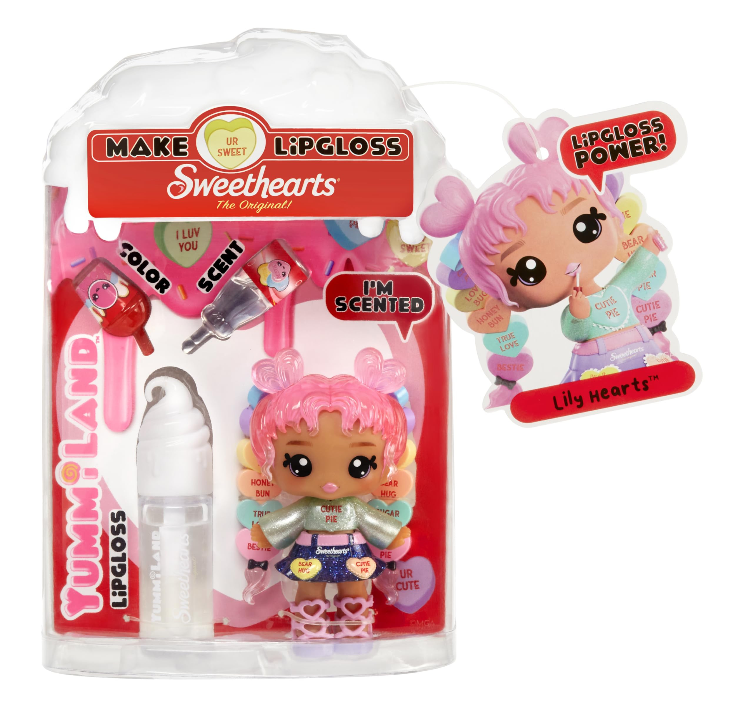 Yummiland x Sweethearts Collection Lily Hearts Lip Gloss Dolls | Amazon (US)