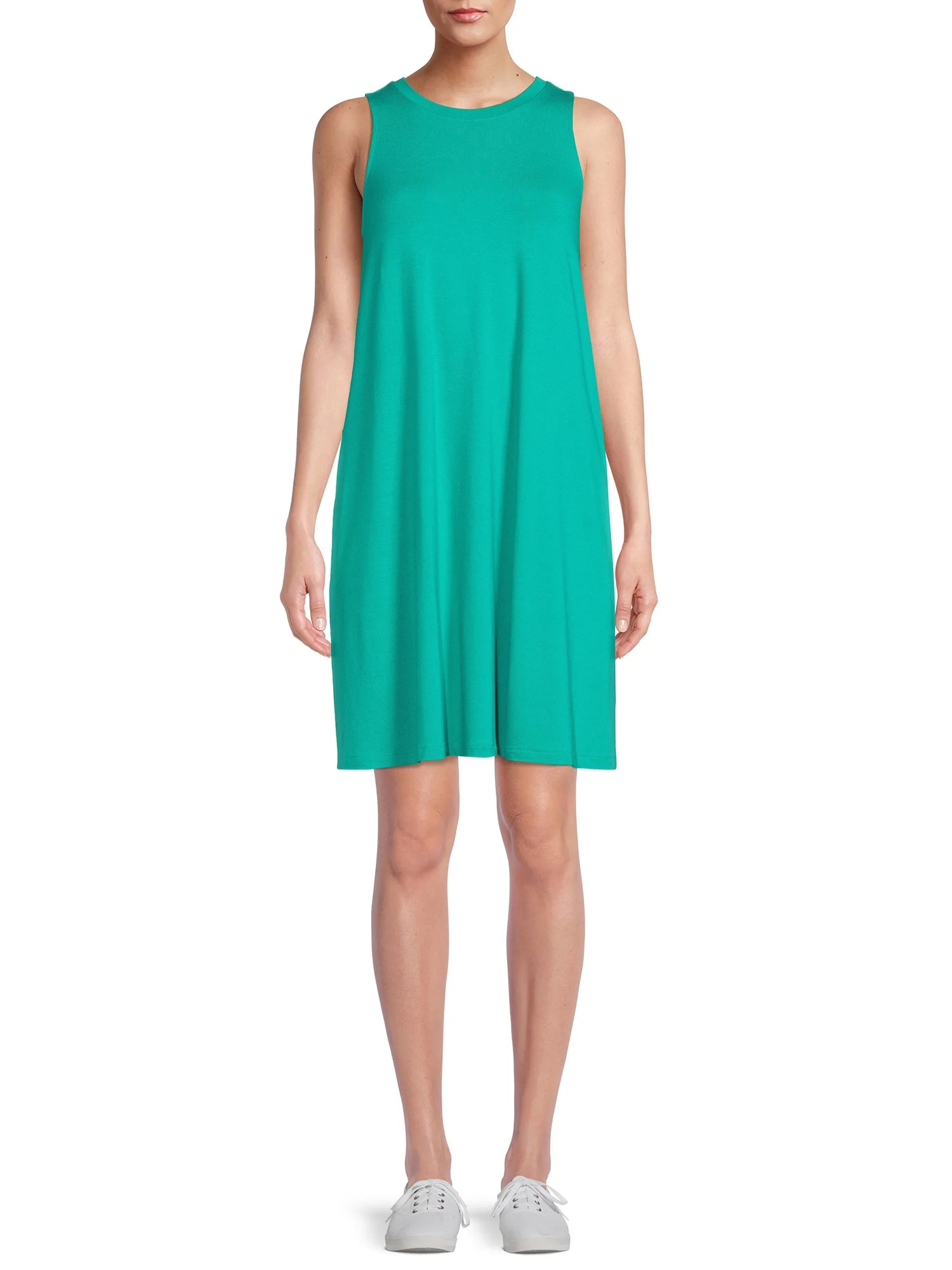 Time and Tru Women's Sleeveless Knit Dress | Walmart (US)