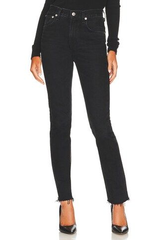 AGOLDE Cherie High Rise Straight in Spatial from Revolve.com | Revolve Clothing (Global)