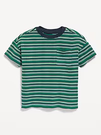 Oversized Waffle-Knit Striped T-Shirt for Toddler Boys | Old Navy (US)