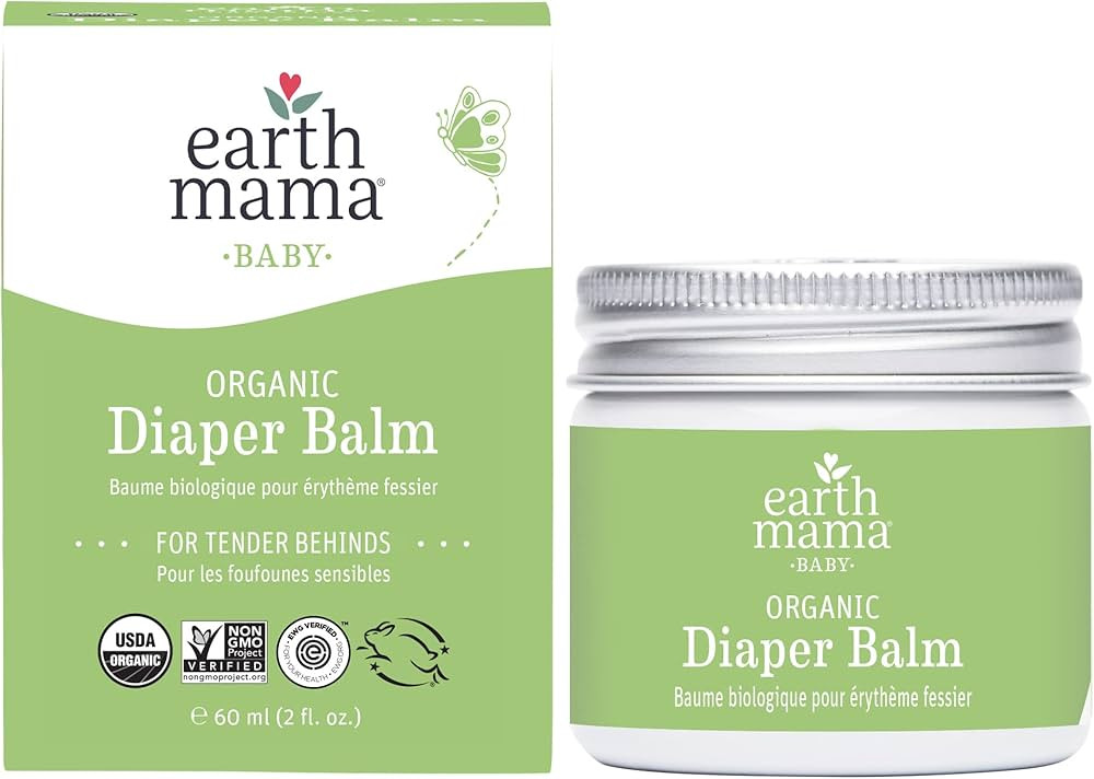 Organic Diaper Balm by Earth Mama | Safe Calendula Cream to Soothe and Protect Sensitive Skin, No... | Amazon (CA)