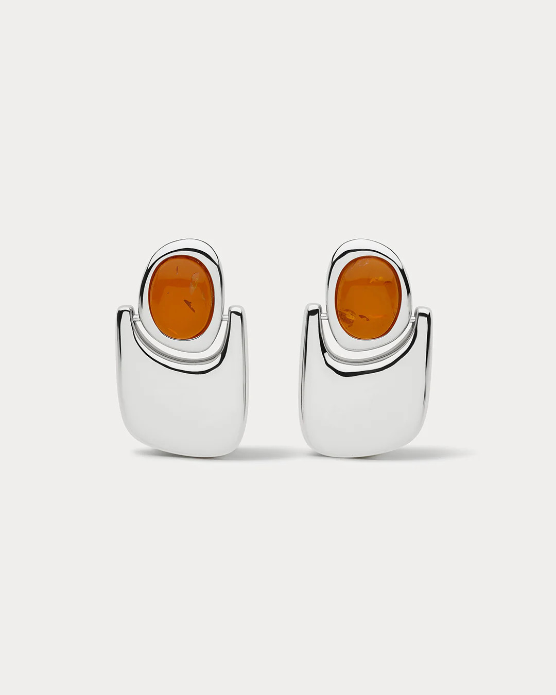 The Amber Honey Resin Statement Earrings | Luv Aj Inc.