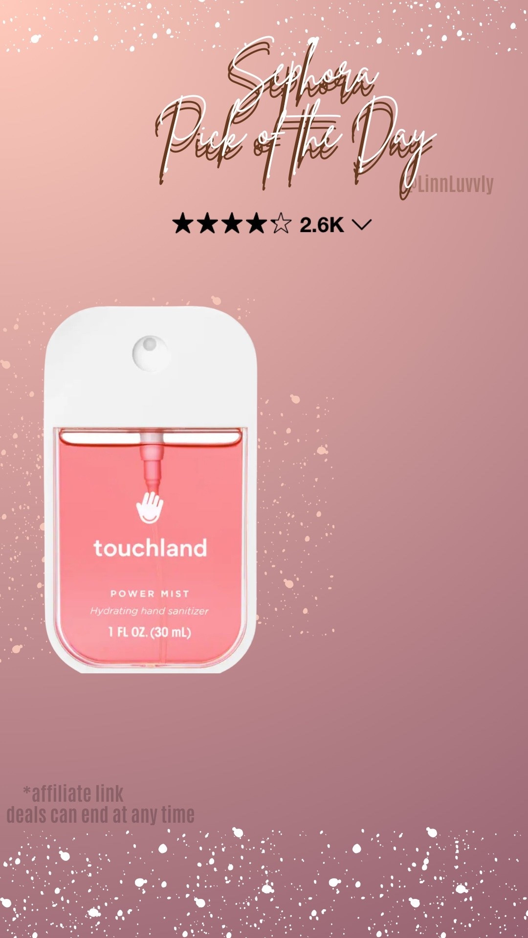 Hand Sanitizer & Hand Soap
Touchland 
Power Mist Hydrating Hand Sanitizer

#LTKselfcare #LTKActive #LTKTravel