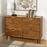 Walker Edison Furniture AZR6DSLDRCA Dresser Caramel | Amazon (US)