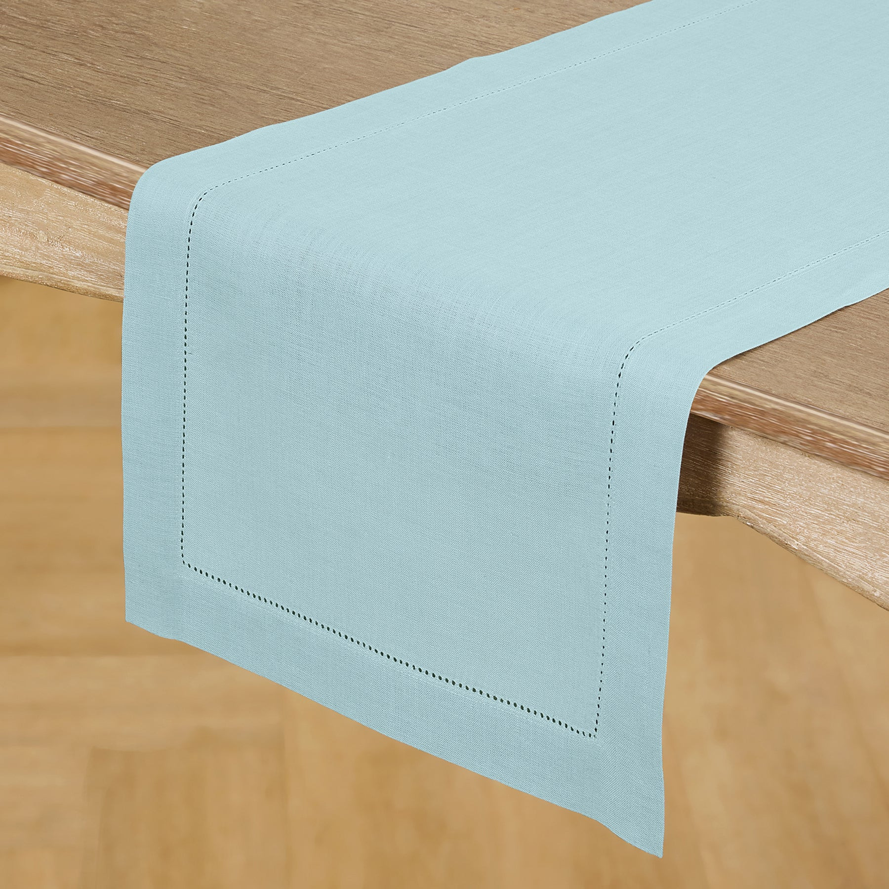 Extra Long Hemstitch Table Runner Table Linens By Solino Home | Solino Home