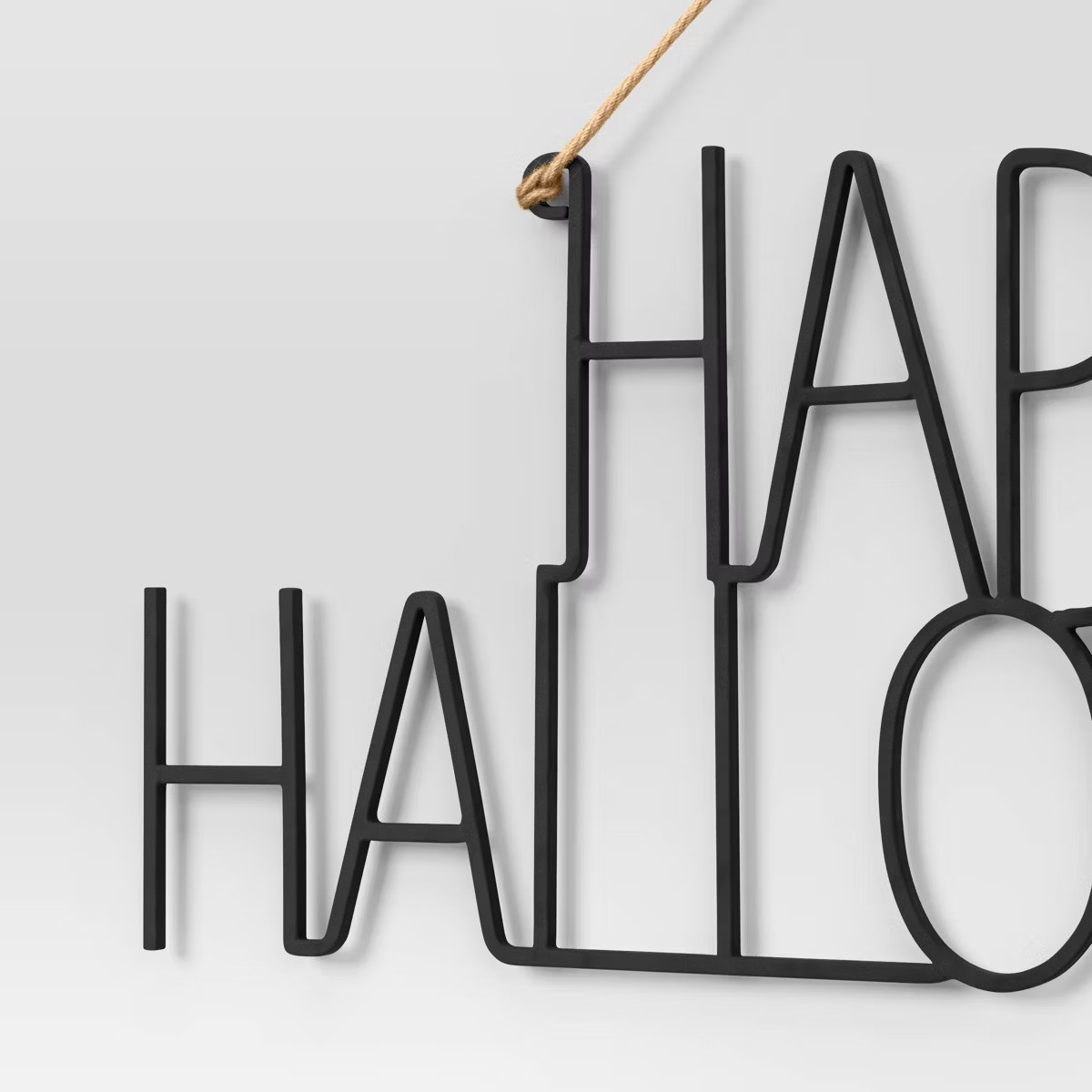 7"x18" Happy Halloween Black Wire Hanging Sign - Hyde & EEK! Boutique™ | Target