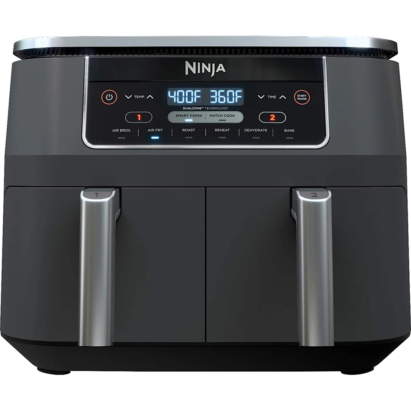 Ninja DZ100 Foodi 4-in-1 8-Quart 2-Basket Air Fryer with DualZone Technology (Certified Used) | Walmart (US)