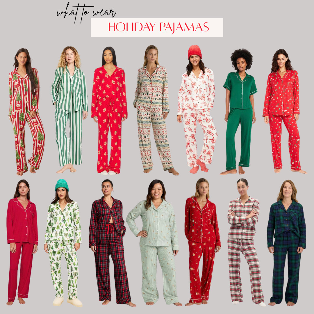  Holiday Pajamas: Rounded up a selection of holiday pajamas perfect for cozy nights in, Christmas morning matching family photos, wine nights, gingerbread baking, and endless holiday movie marathons. Matching sets, soft fabrics, and all the festive vibes you need this holiday season!



ootd style fashion, women’s pajamas, holiday gift option, women’s fashion, women’s winter outfit, holiday party, matching pjs, family photos, Christmas morning, gift for her 

 

#LTKGiftGuide #LTKHoliday #LTKHome