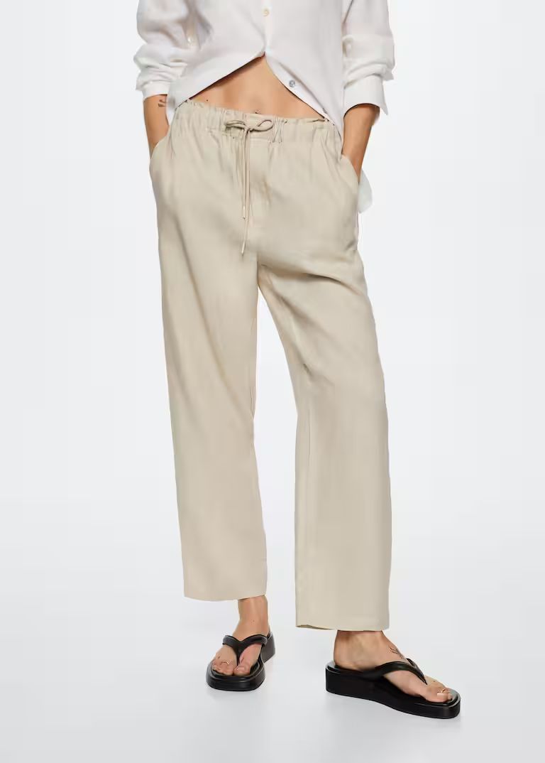 100% linen pants | MANGO (US)