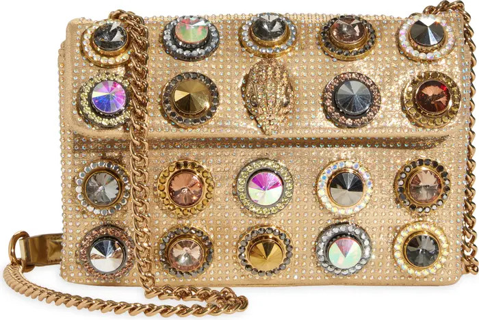 Kurt Geiger London Medium Kensington Octavia Crystal Leather Convertible Crossbody Bag | Nordstro... | Nordstrom