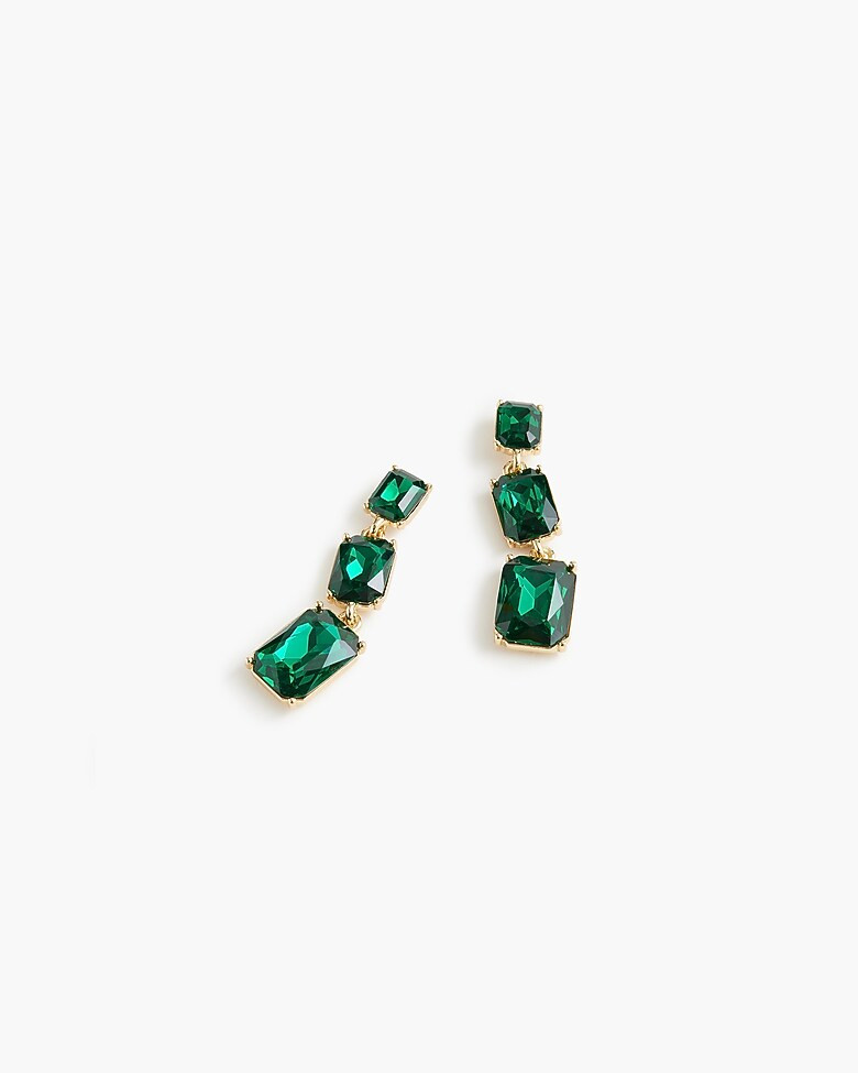 Crystal drop statement earrings | J.Crew Factory