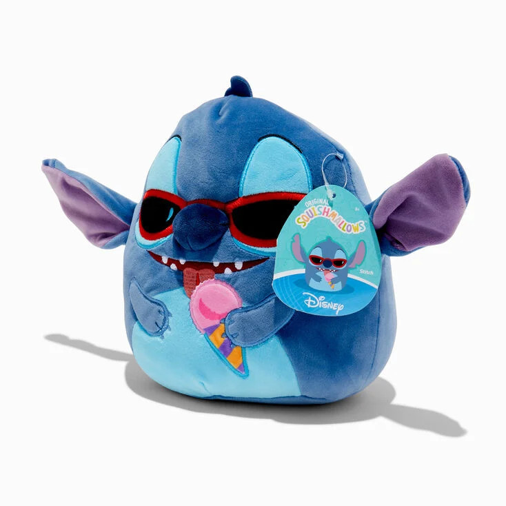 Squishmallows™ x Disney Stitch 8'' Stitch Ice Cream Plush Toy | Claire's (UK)