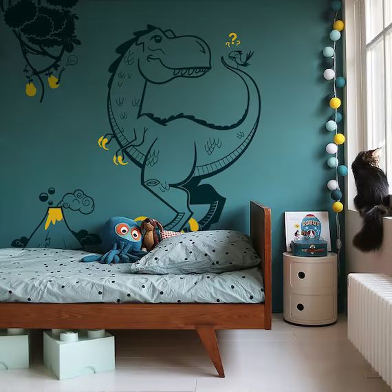 Dinosaur Wall Decals  4 Large Dinosaur Wall Stickers for Kids | Etsy | Etsy (US)