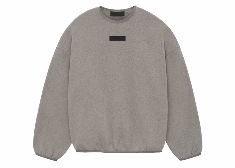 Fear of God Essentials Core Collection Crewneck Heather Grey | StockX