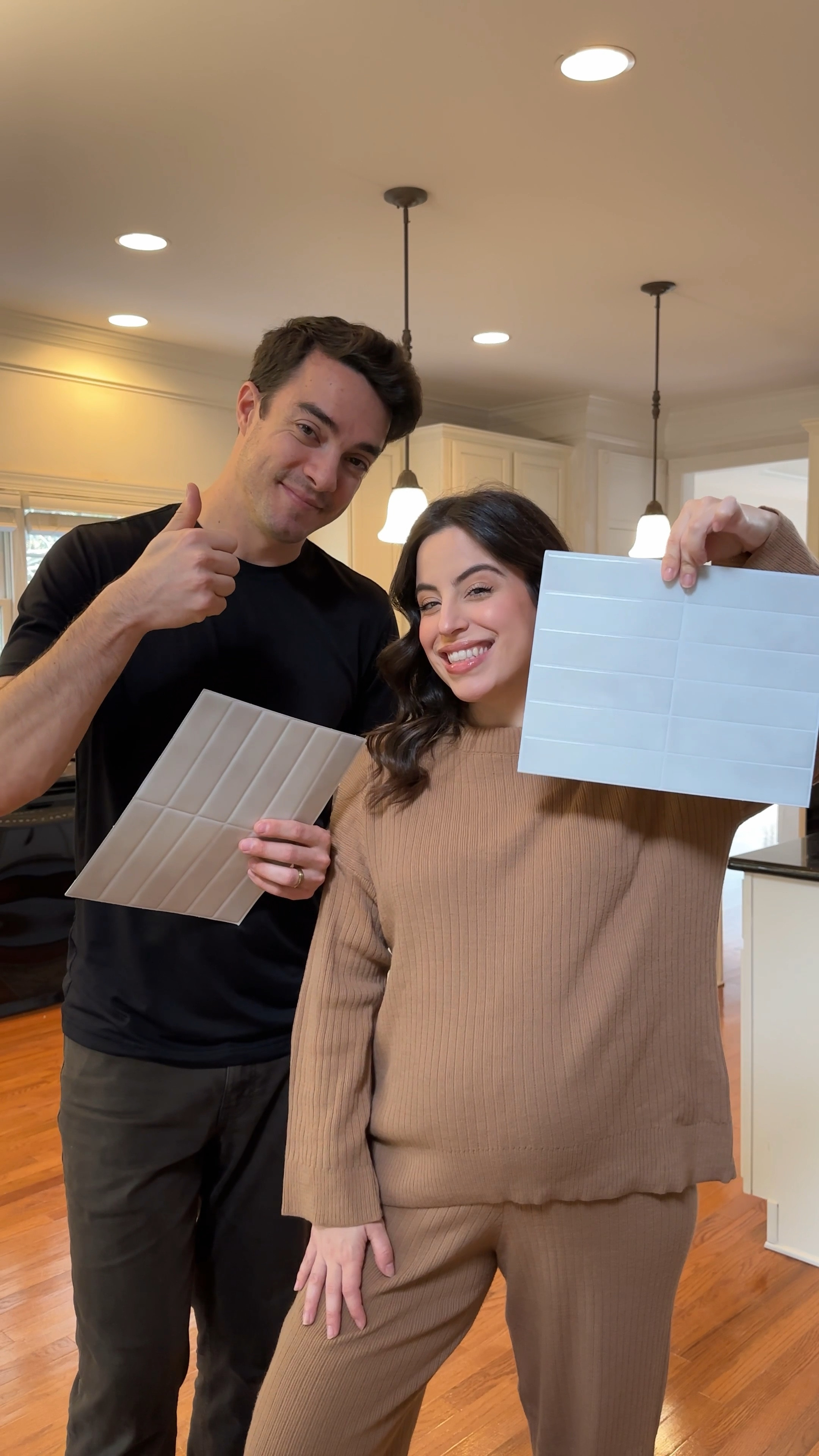 Affordable Kitchen Makeover! Renter friendly project, linked everything including peel & stick tiles, gold hardware, faucet and lightning

#LTKWatchNow #LTKHome #LTKSaleAlert