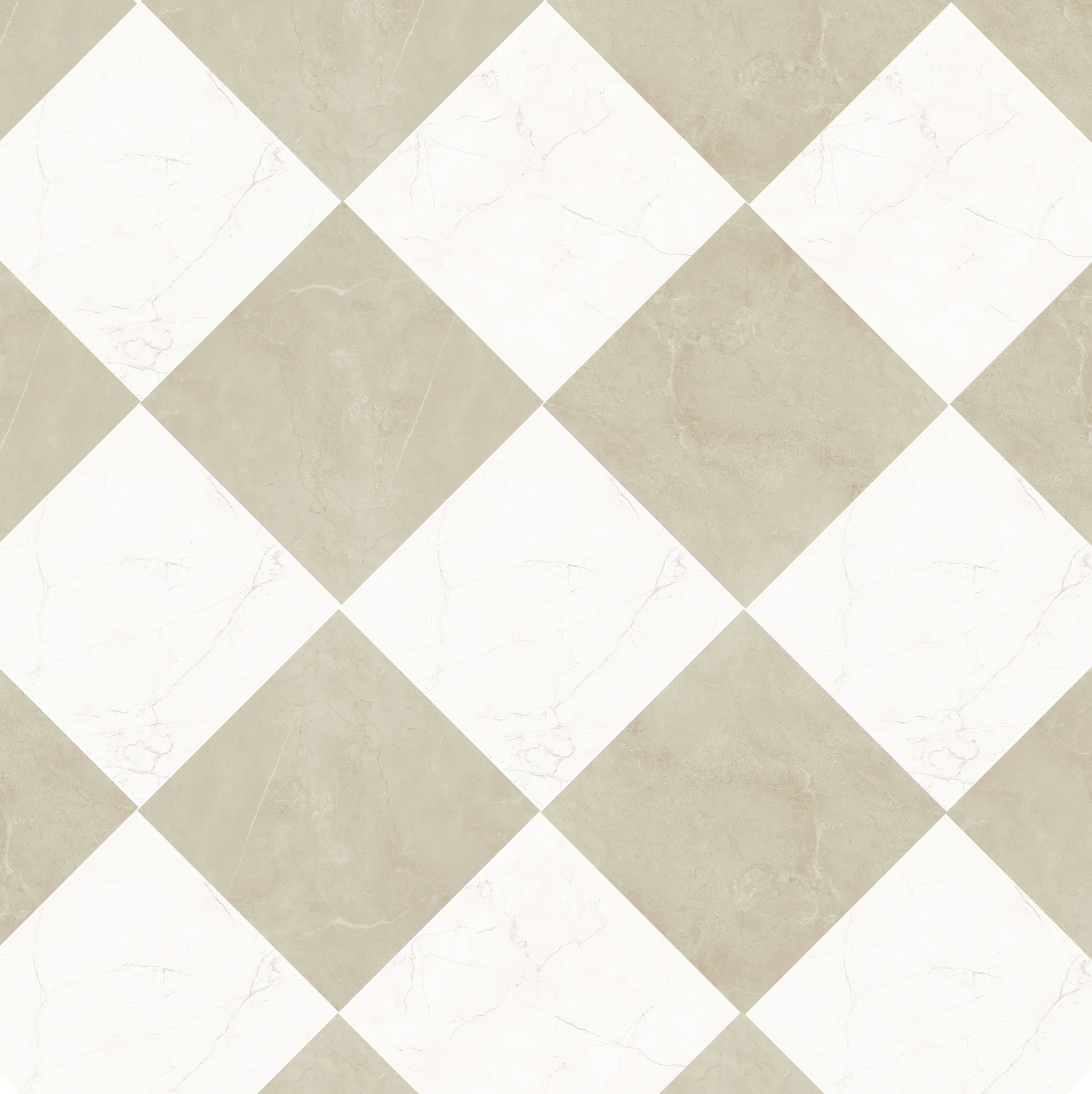 Sophia Checkerboard 12" x 12"  Porcelain Marble-Look Floor Tile (33.44 Sq. Ft. / Case) | Wayfair North America
