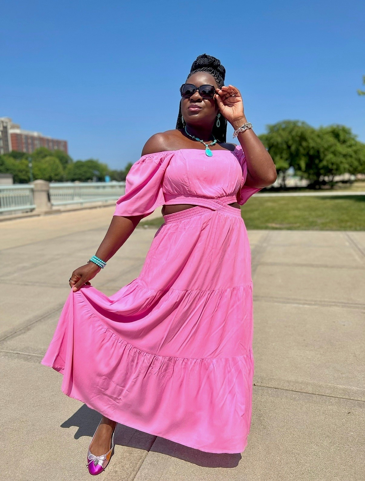 Summer OOTD - this cute maxi is from Amazon and I am wearing a size medium and I am 5’3. It comes in a variety of colors.

#LTKootd #LTKOver40