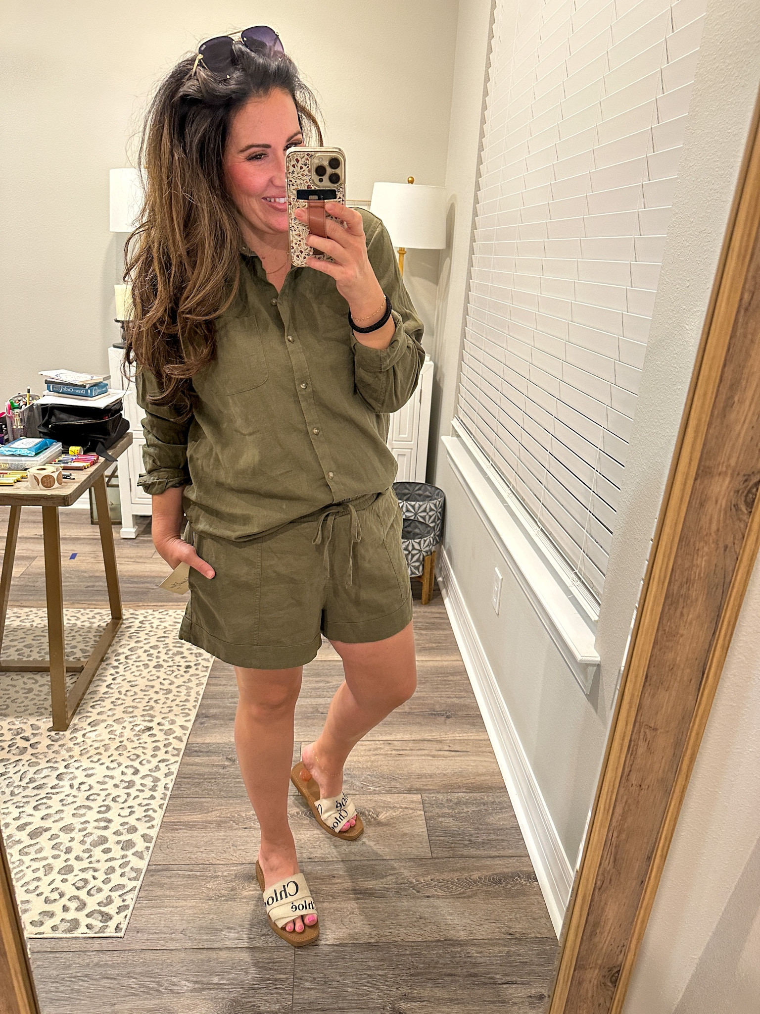 Top- Large, shorts- Large, shoes- run narrow and small, size up! 

#LTKSeasonal #LTKcurves #LTKfamily