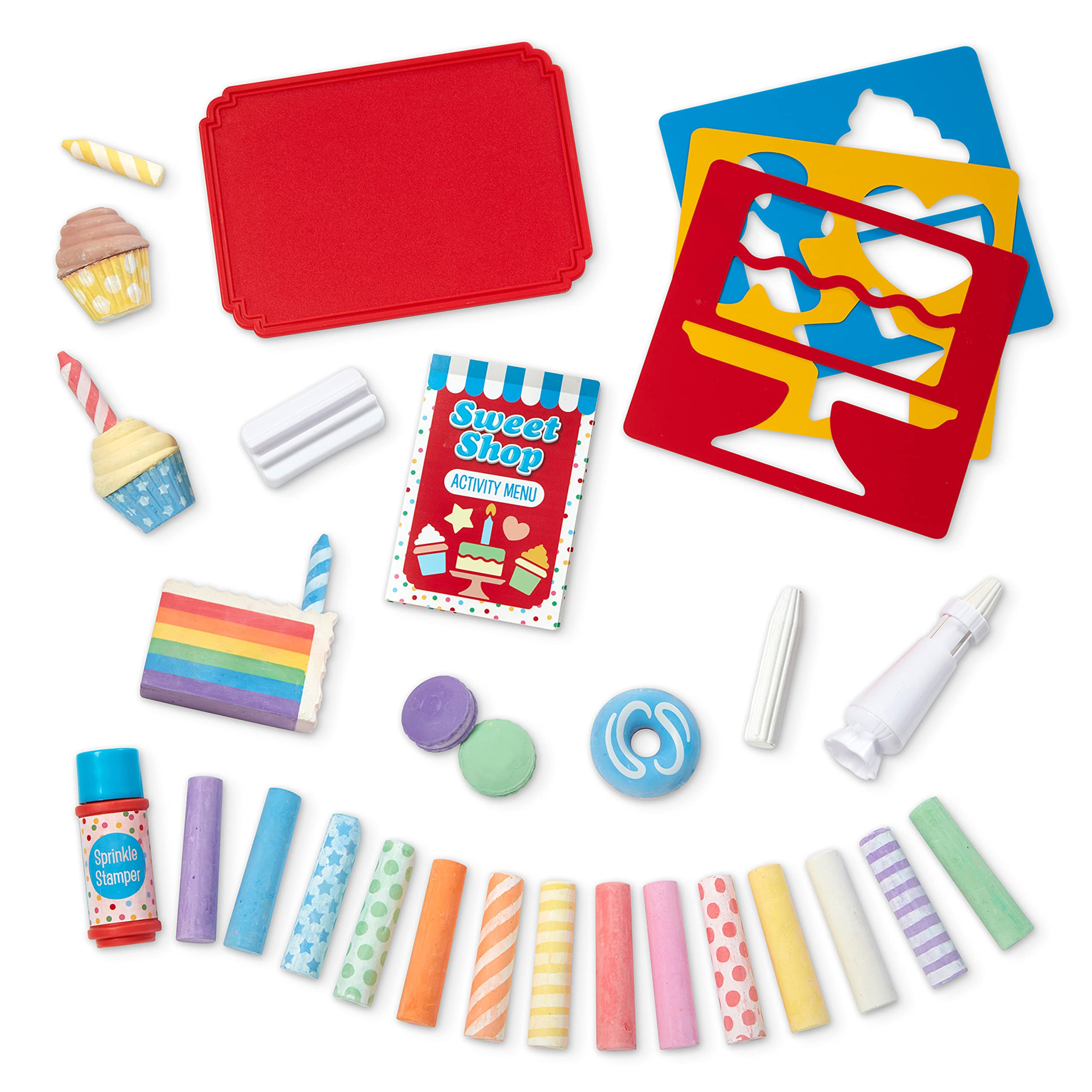 Melissa & Doug Sweet Shop Multi-Colored Chalk and Holders Play Set - 33 Pieces, Great Gift for Gi... | Amazon (US)