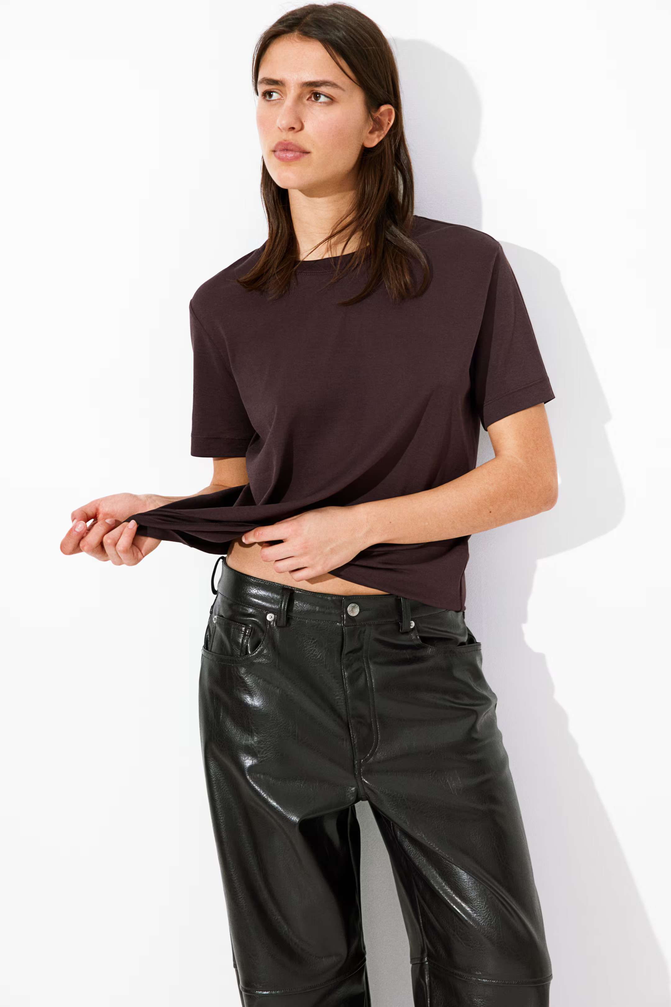 Silk-blend T-shirt | H&M (US + CA)