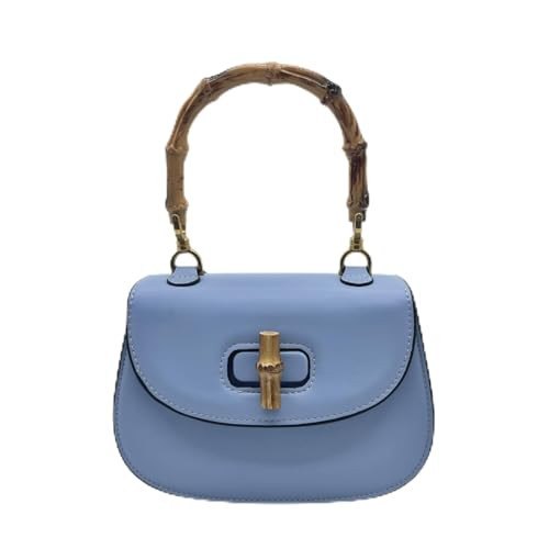 Womens Bamboo Shaped Top Handle Satchel Crossbody (blue) | Amazon (US)
