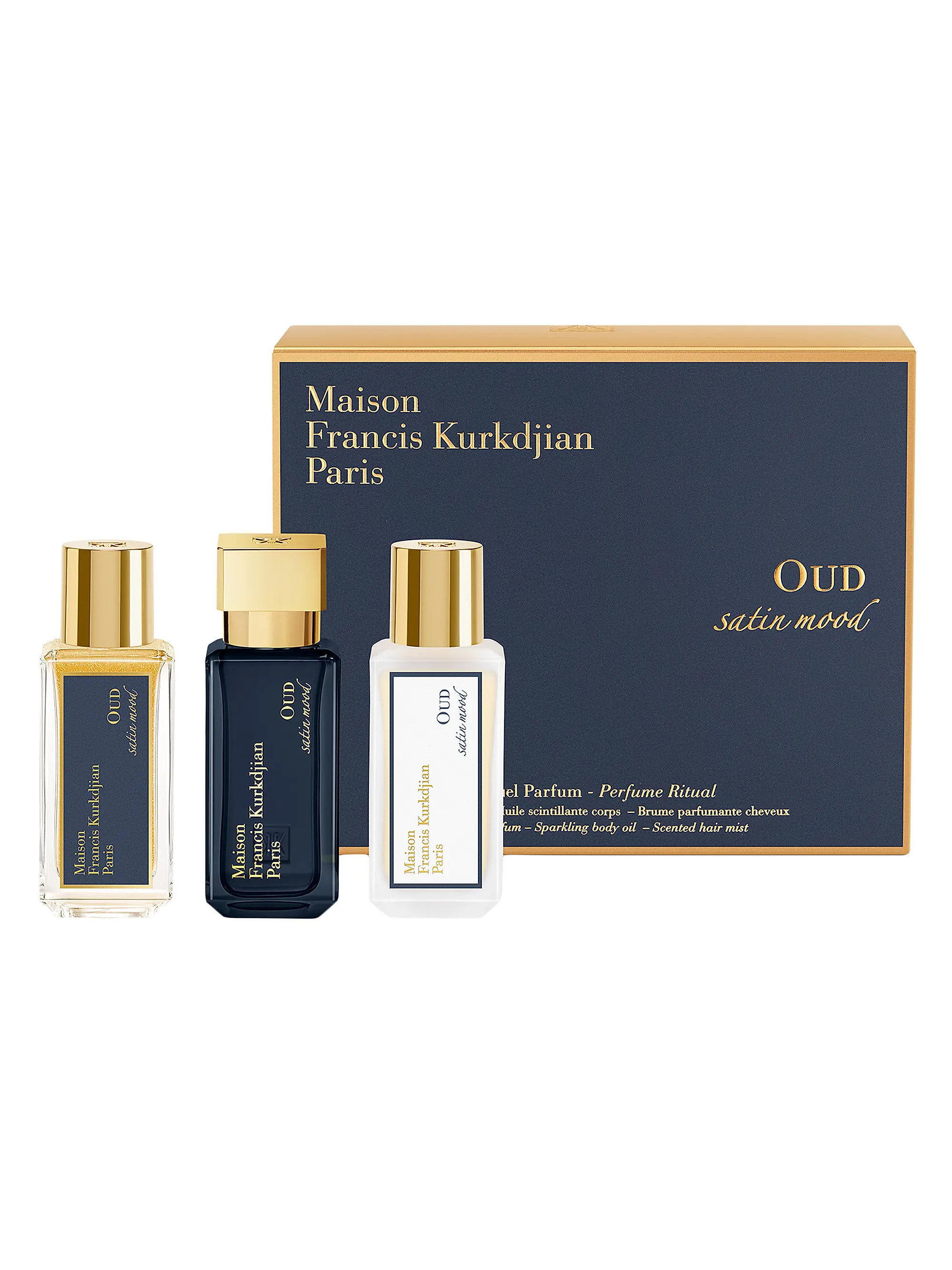 Maison Francis Kurkdjian OUD Satin Mood 3-Piece Fragrance Ritual Set | Saks Fifth Avenue | Saks Fifth Avenue