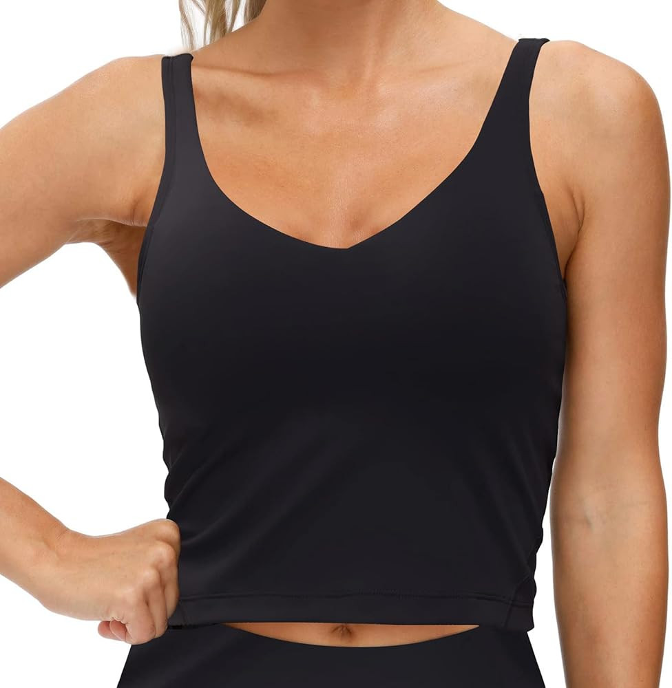 Amazon.com: Sports Bras for Women High Support Yoga Bra Womens Workout Tops Tank Clothes (Black, ... | Amazon (US)