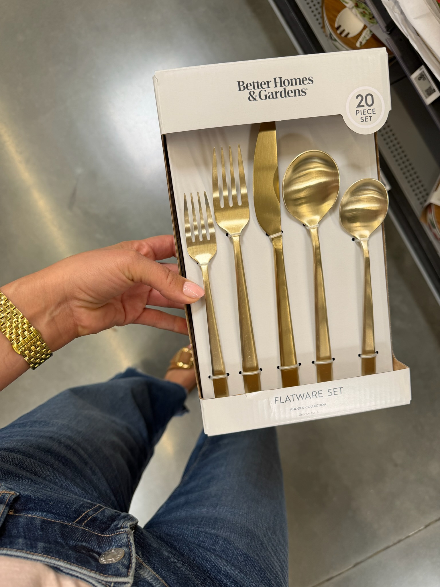 I’m linking this gold flatware set because it gives everyday table settings a more elevated, collected look.

The brushed gold finish feels timeless, and the simple design works beautifully for both casual meals and special gatherings. It’s one of those easy updates that instantly makes a table feel more polished.

A great find if you love designer-inspired kitchen and dining pieces without the designer price tag.
@Walmart 

 #LTKU #LTKHome #LTKSaleAlert