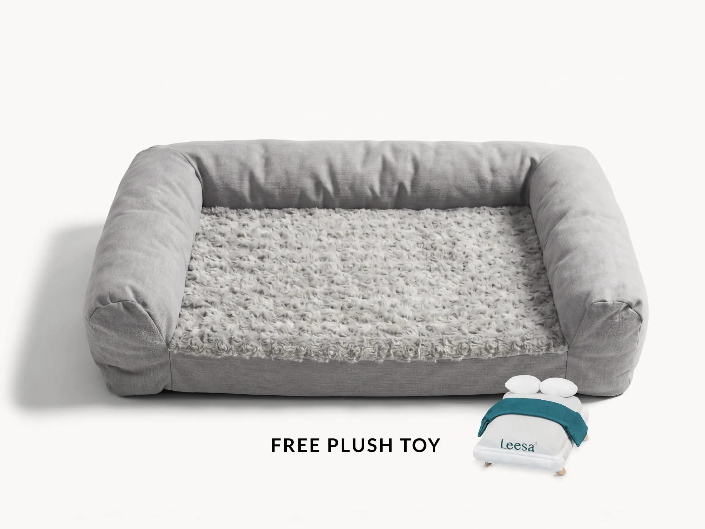 Plush Bolster Pet Bed | Leesa Sleep