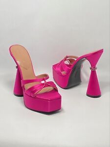 D'Accori Sienna Satin Platform Mules size 38  | eBay | eBay US