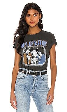 Junk Food Glitter Blondie Tee in Vintage Black from Revolve.com | Revolve Clothing (Global)