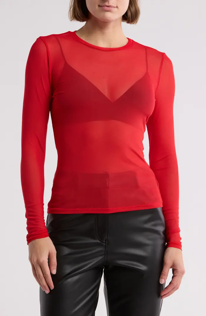 Sunny Long Sleeve Mesh Top | Nordstrom Rack