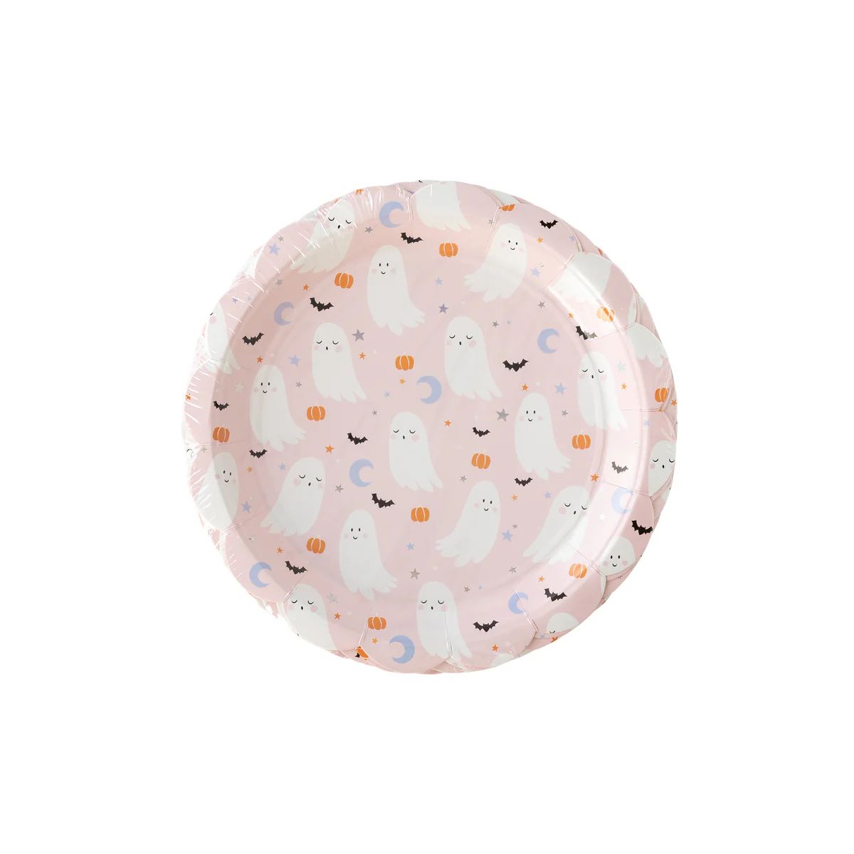 Trick or Treat Icon Scalloped Plate | My Mind's Eye