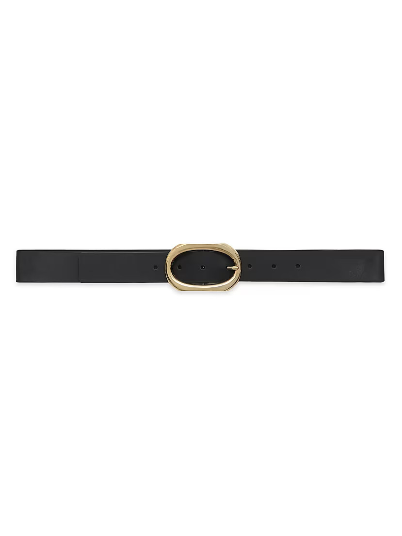 Signature Link Leather Belt | Saks Fifth Avenue