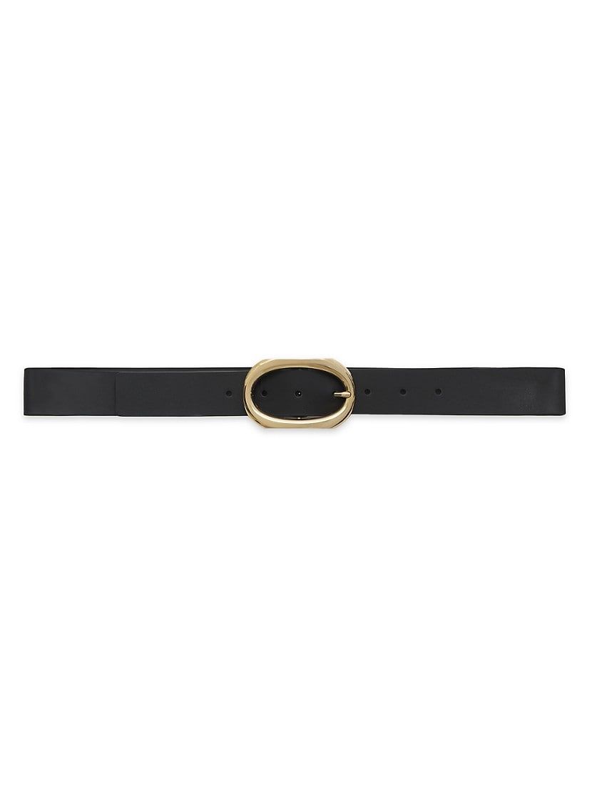 Signature Link Leather Belt | Saks Fifth Avenue