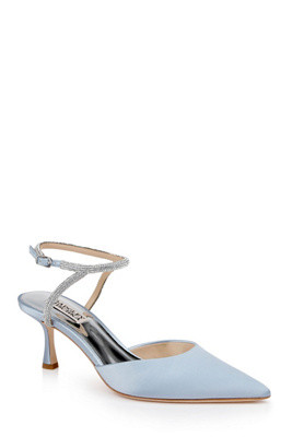 Badgley Mischka Autumn Satin Kitten Heels | Anthropologie (US)